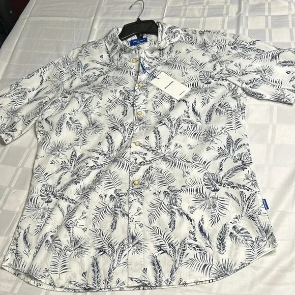 Jack&Jones Tropical print cotton shirt , NWT, resortwear,beach ,coastal - Picture 6 of 12